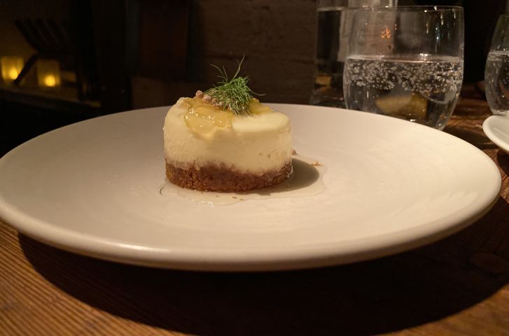 Chèvre cheesecake at Foreign Cinema, San Francisco