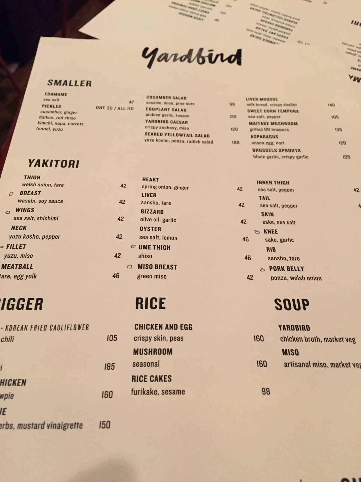 Yardbird, Hong Kong
