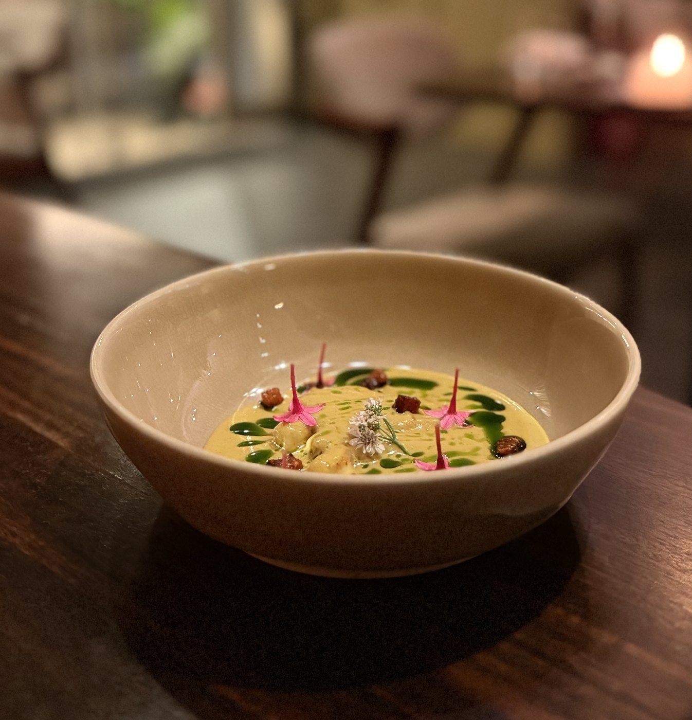 A course at Liz, a tasting-menu restaurant in Porto's Pinheiro Manso