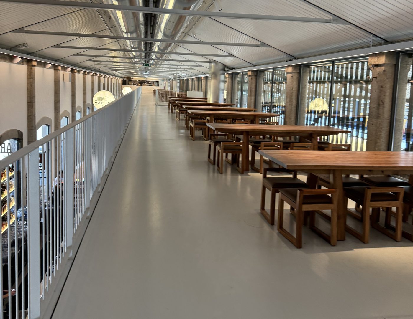Time Out Market Porto, the upstairs hall, opening week May 2024