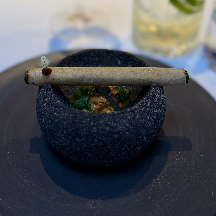 Tortilla course: sourdough tortilla, tostada or taco at Californios, 2026