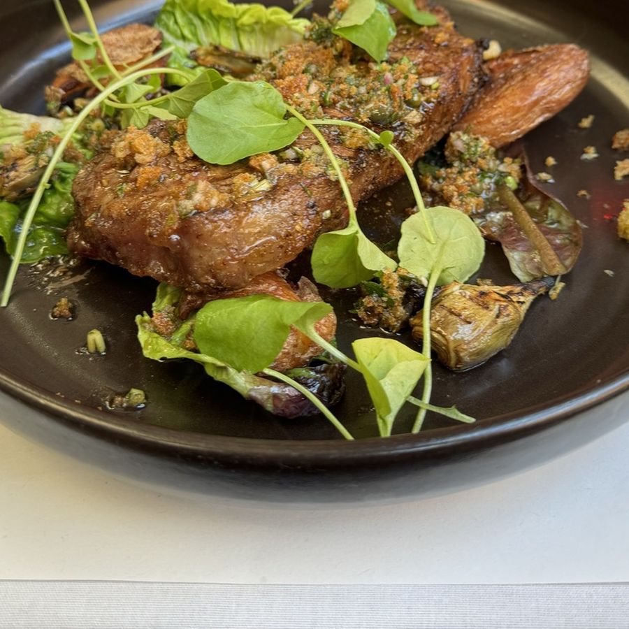 Fried chicken at Foreign Cinema, 2024