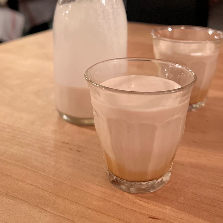 World peace peanut milk at State Bird Provisions, 2022