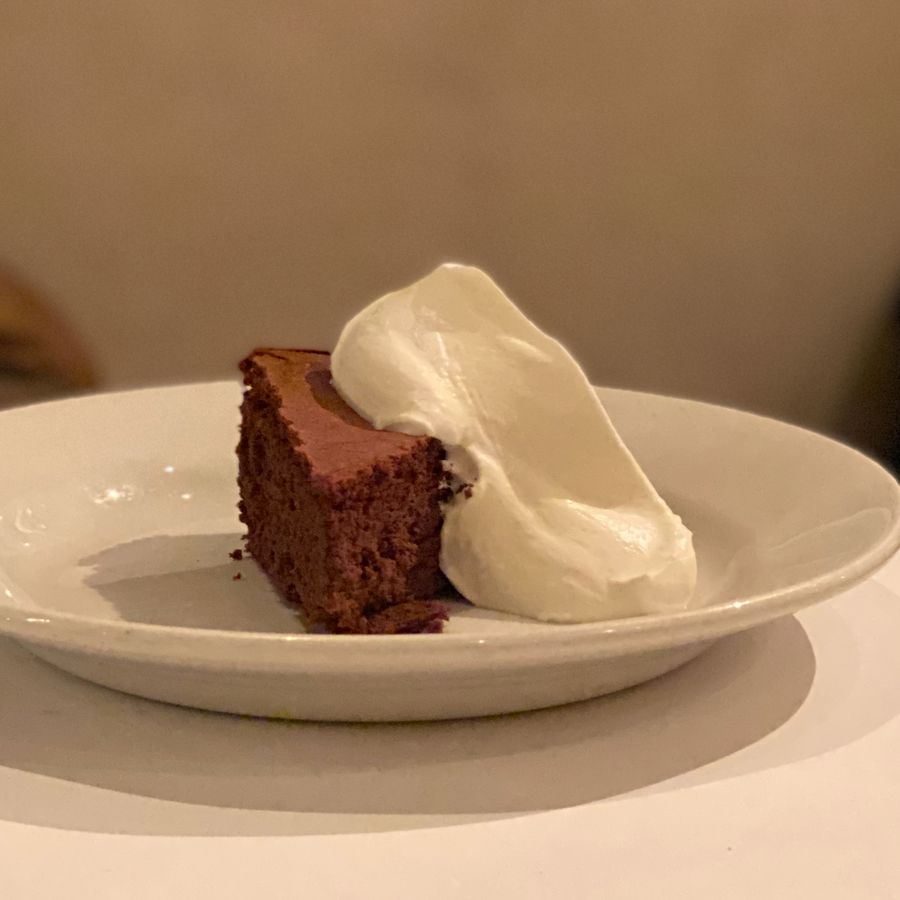 Gâteau victoire with cream at Zuni Café, 2020