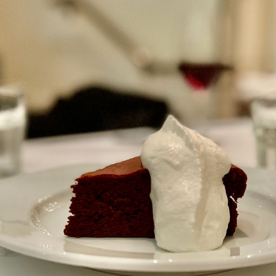 Gâteau victoire with cream at Zuni Café, 2021