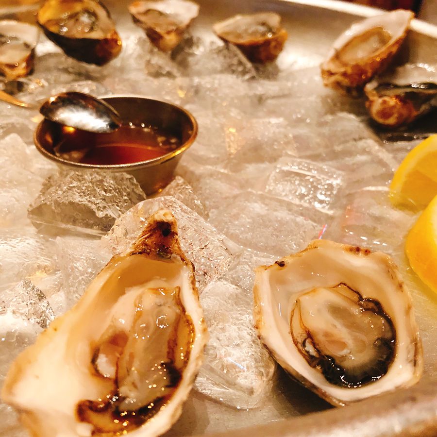 Oysters on ice at Zuni Café, 2018