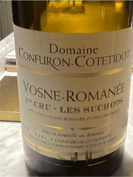 Vosne-Romanée 1er Cru 'Les Suchots' by Domaine Confuron-Cotetidot